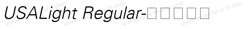 USALight Regular字体转换